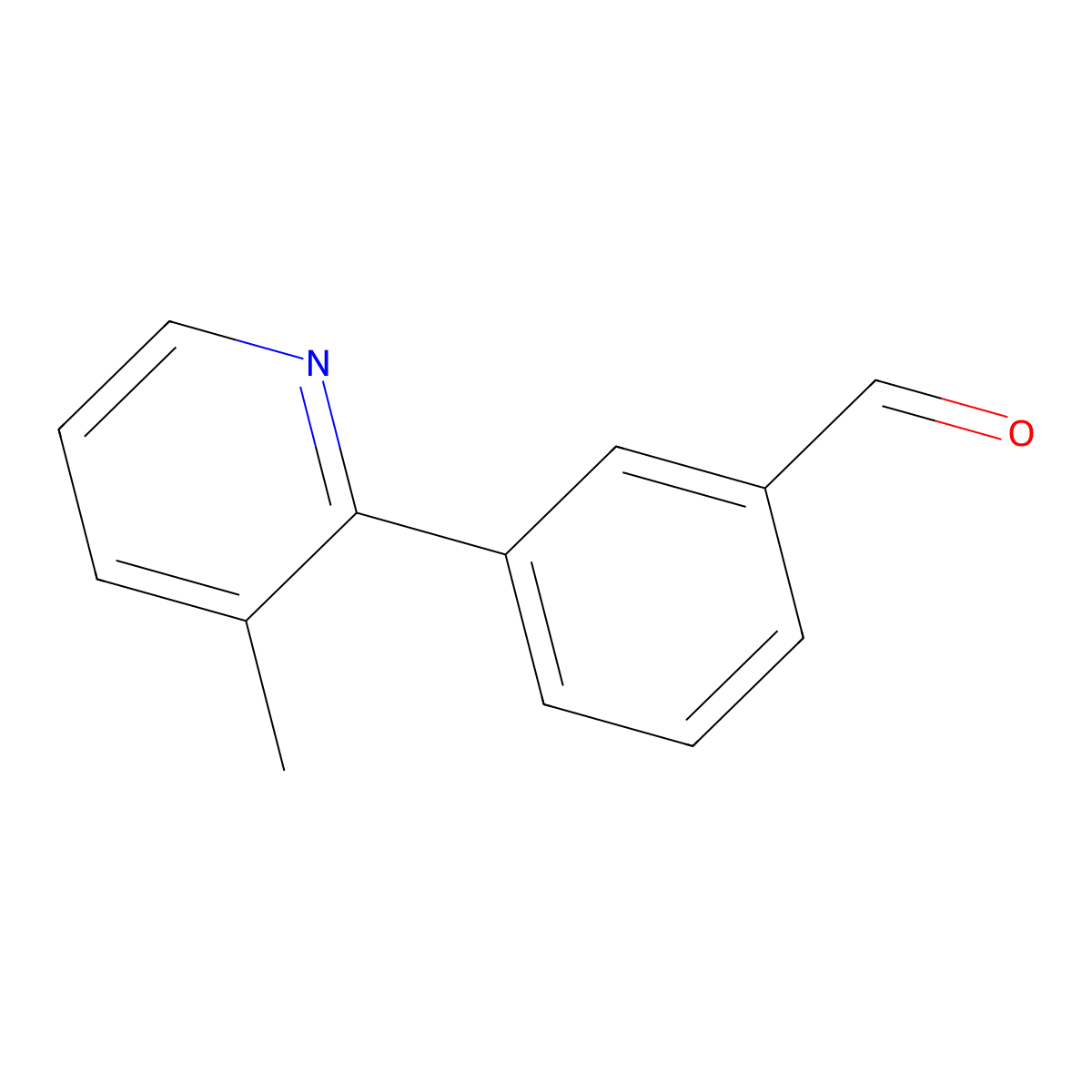 3-(3-Methylpyridin-2-yl)benzaldehyde molecular structure, CAS 362052-27-5