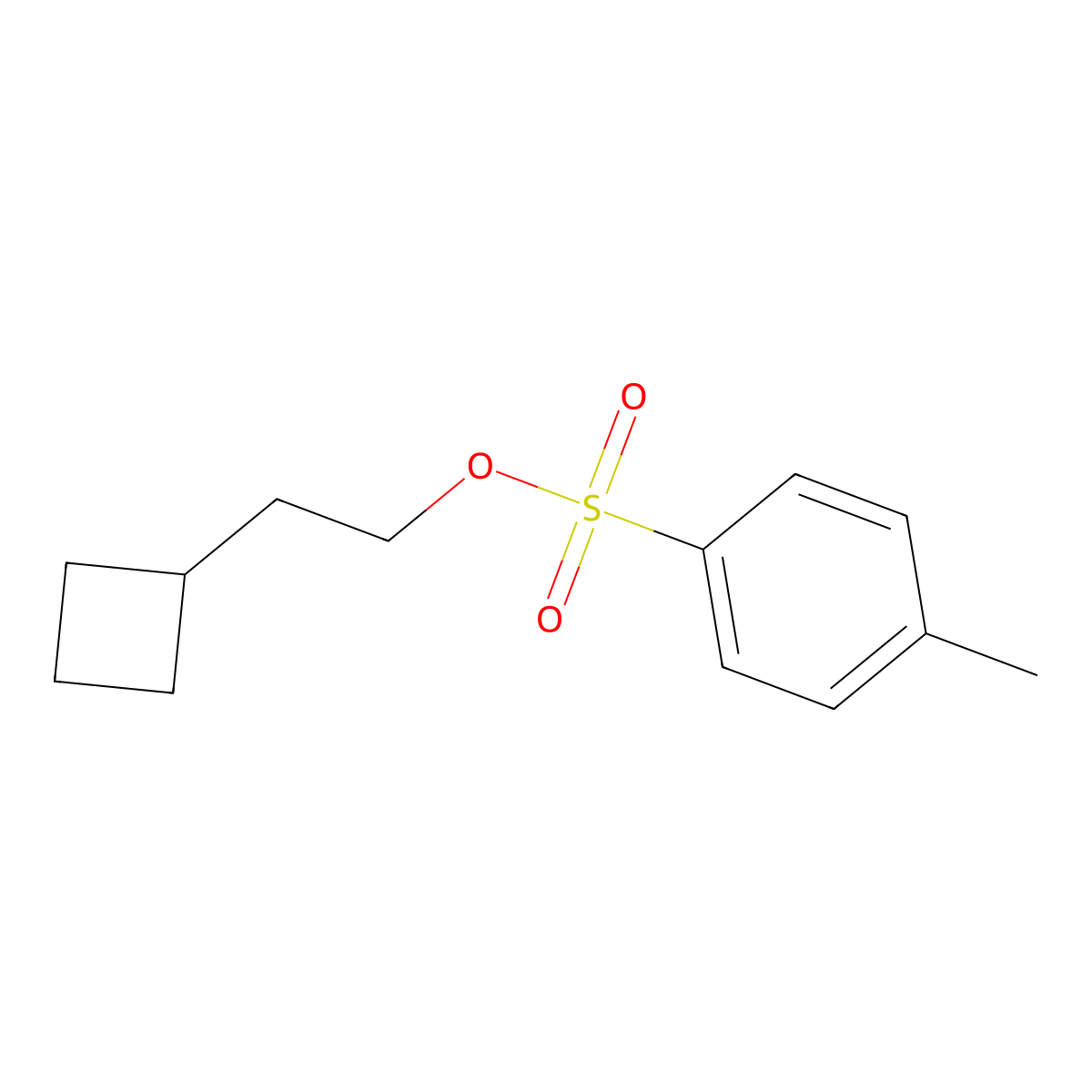 2-Cyclobutylethyl 4-methylbenzene-1-sulfonate molecular structure, CAS 36206-72-1