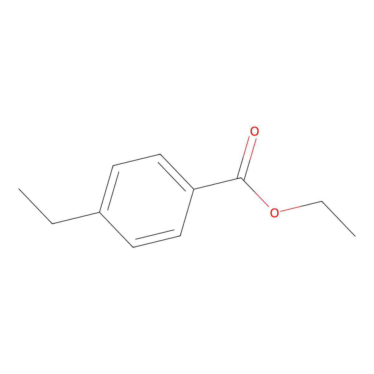 Ethyl 4-ethylbenzoate molecular structure, CAS 36207-13-3