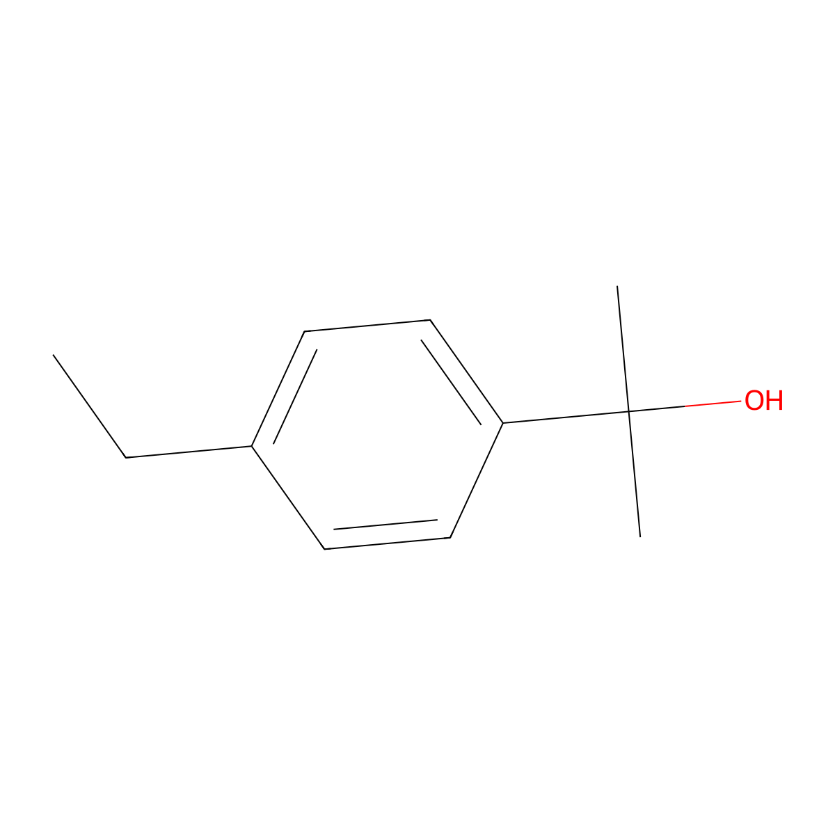 2-(4-Ethylphenyl)propan-2-ol molecular structure, CAS 36207-14-4