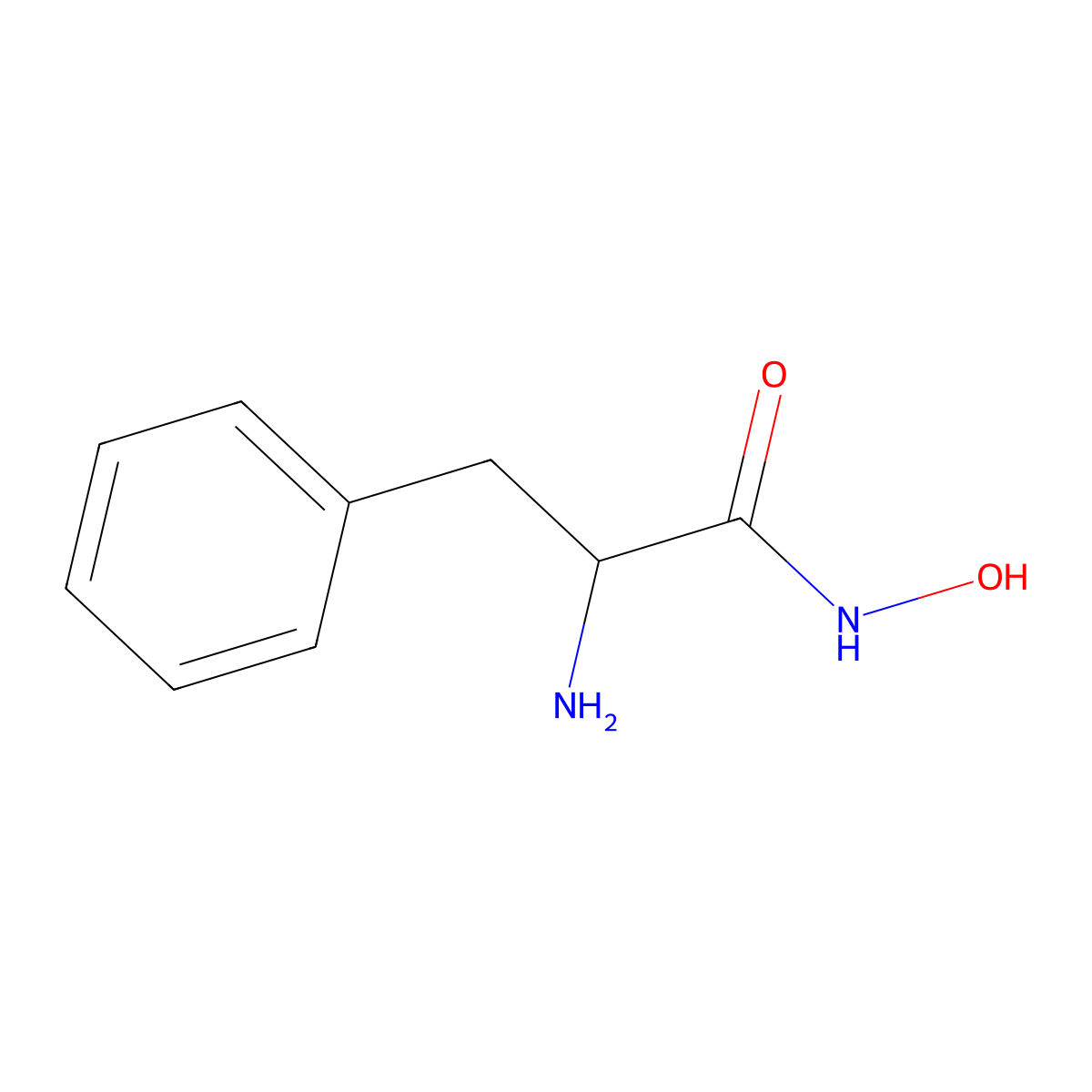 DL-Phenylalanine hydroxamate molecular structure, CAS 36207-44-0
