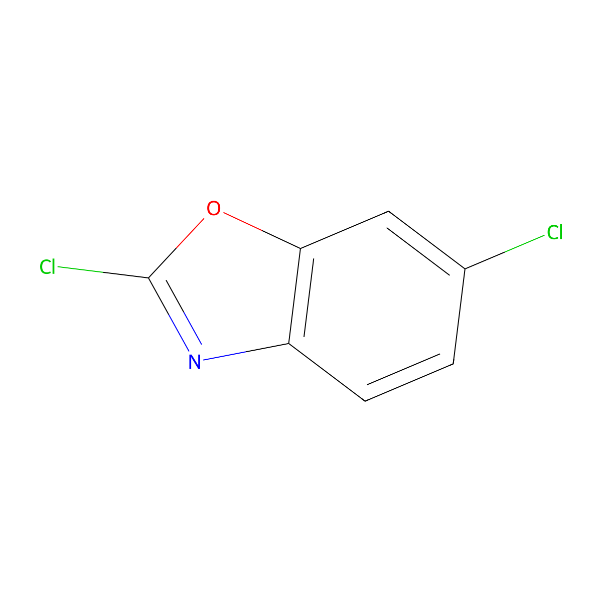 2,6-Dichlorobenzoxazole molecular structure, CAS 3621-82-7
