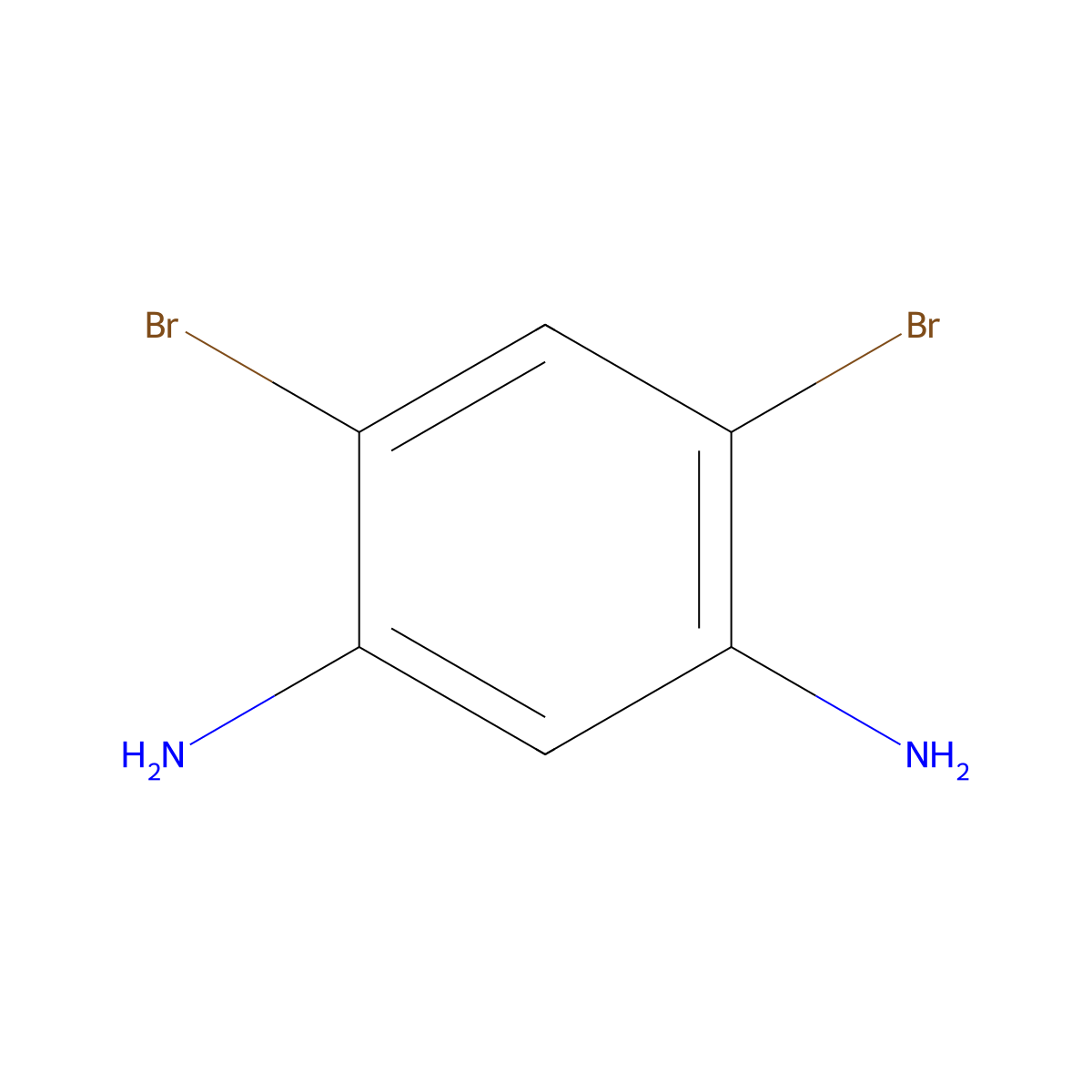 4,6-Dibromobenzene-1,3-diamine molecular structure, CAS 36210-57-8