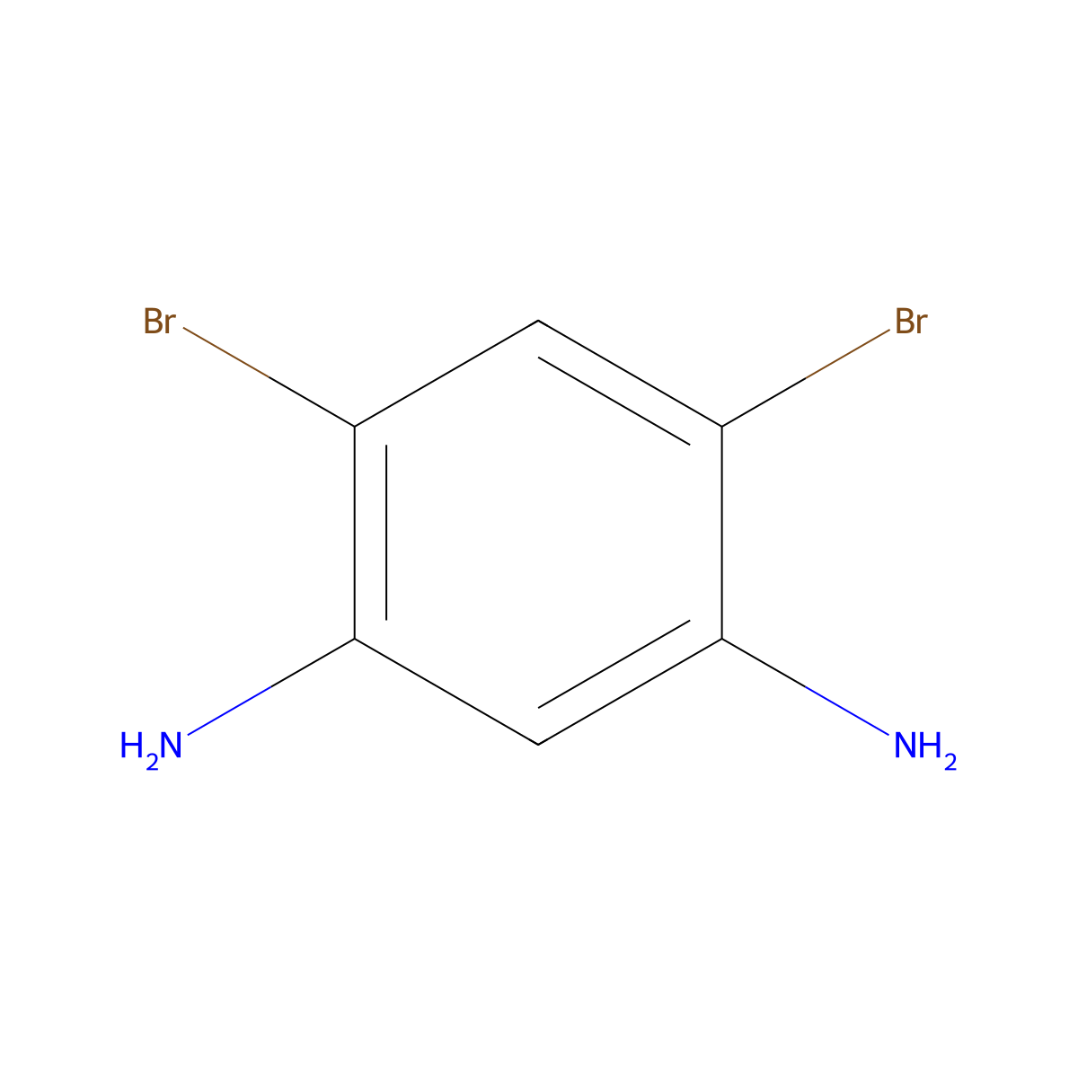 4,6-Dibromobenzene-1,3-diamine molecular structure, CAS 36210-57-8