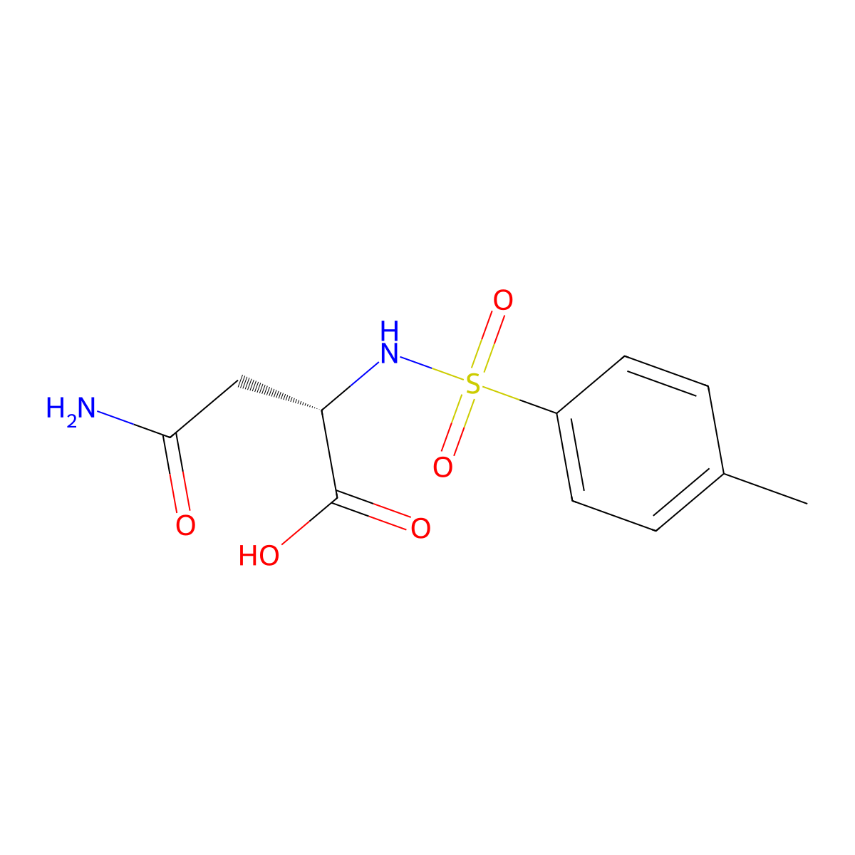 Tosyl-L-asparagine molecular structure, CAS 36212-66-5