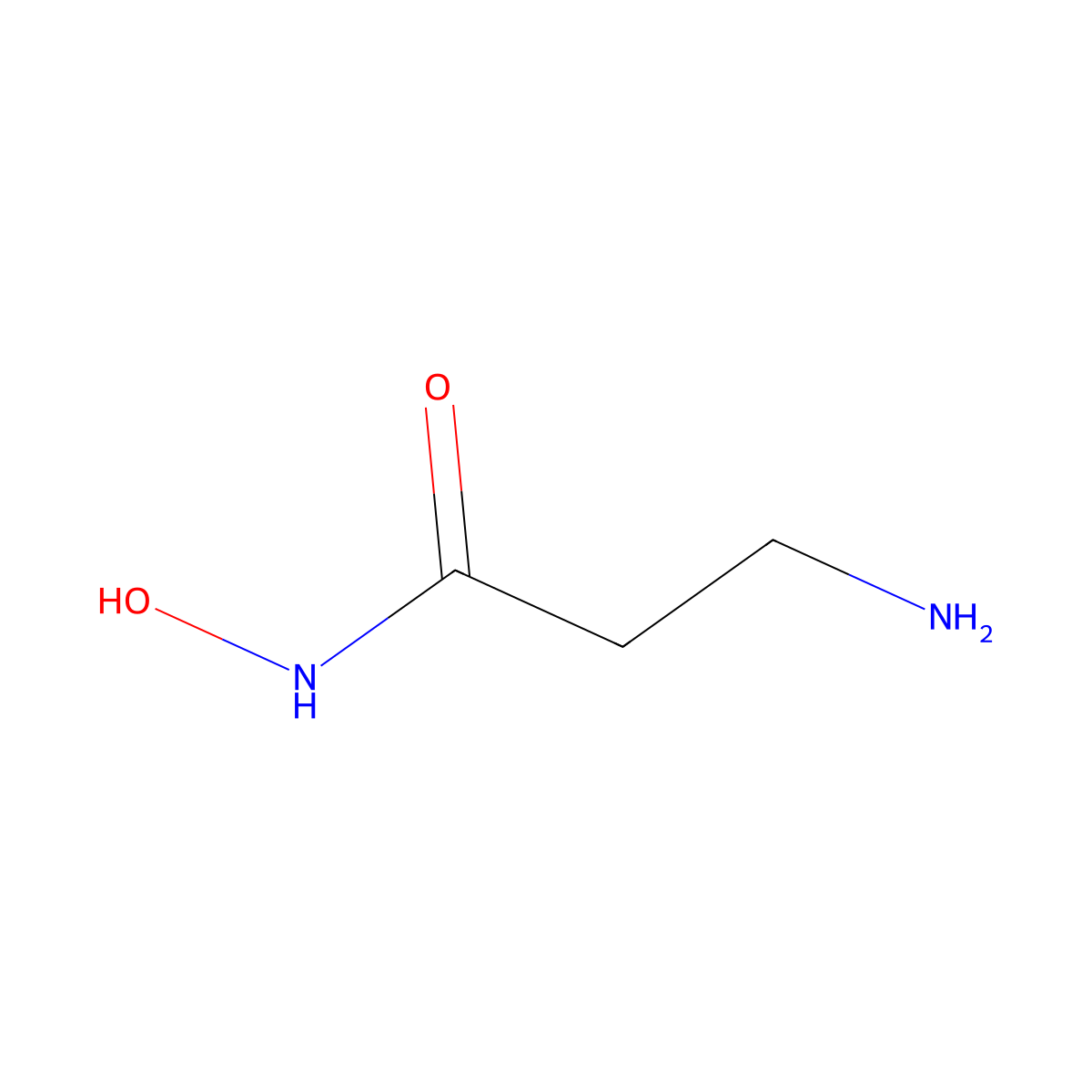 3-amino-N-hydroxypropanamide molecular structure, CAS 36212-73-4