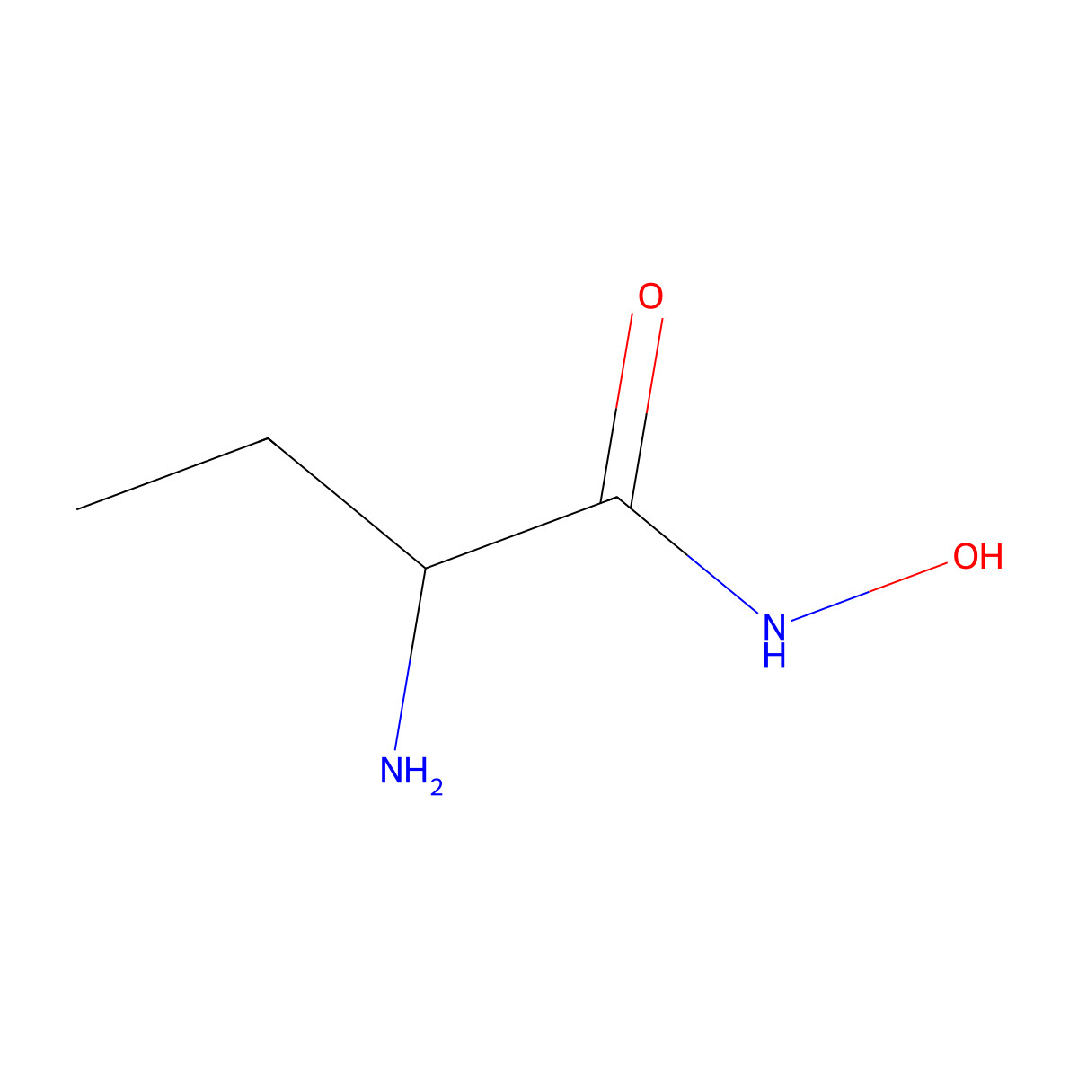 2-amino-N-hydroxybutanamide molecular structure, CAS 36212-74-5