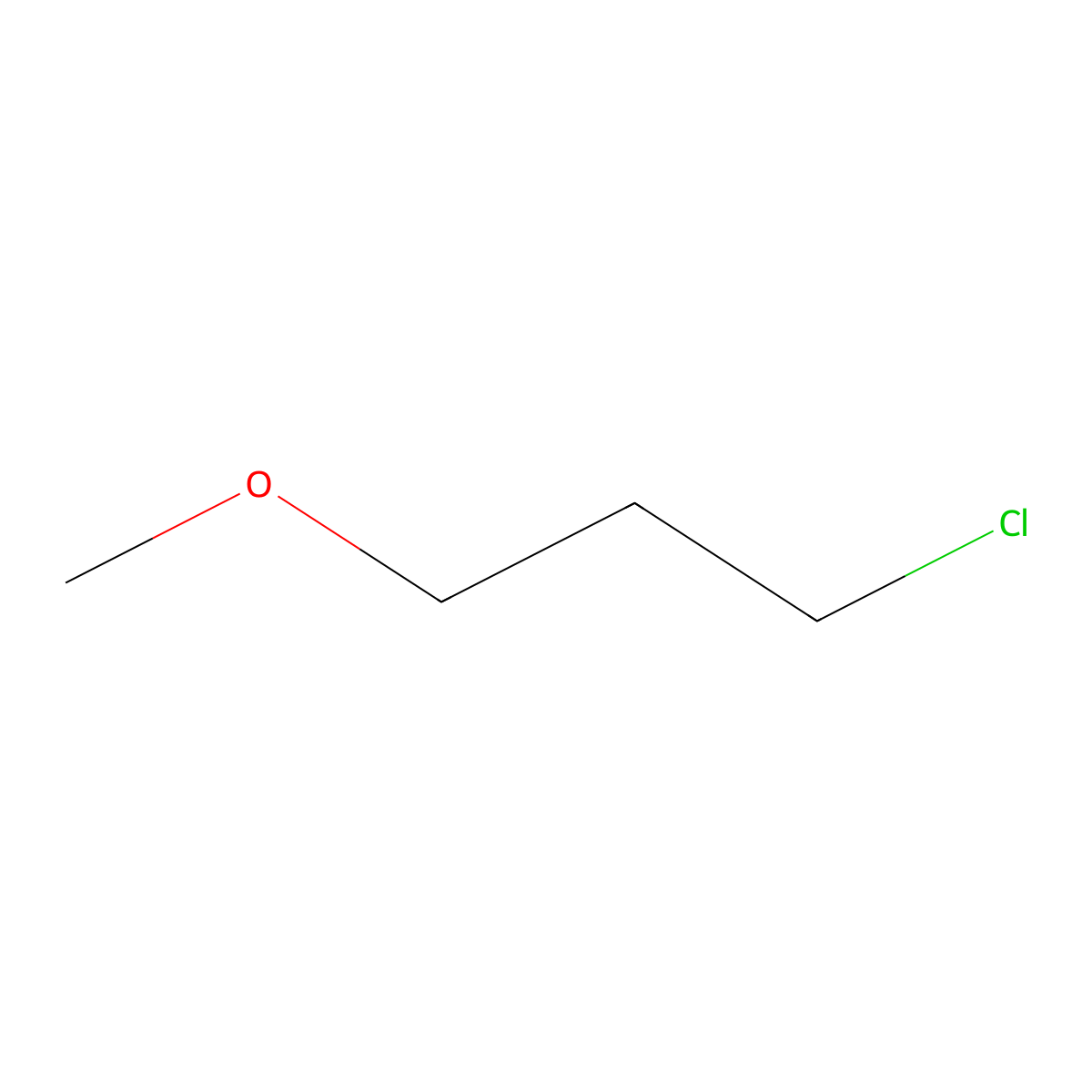 1-Chloro-3-methoxypropane molecular structure, CAS 36215-07-3