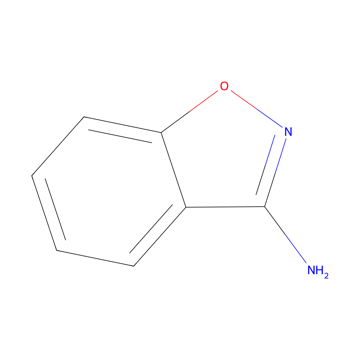 1,2-Benzoxazol-3-amine molecular structure, CAS 36216-80-5