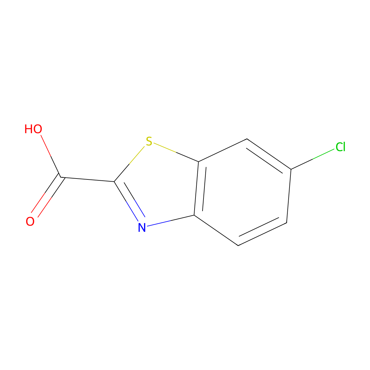 6-Chlorobenzo[d]thiazole-2-carboxylic acid molecular structure, CAS 3622-03-5
