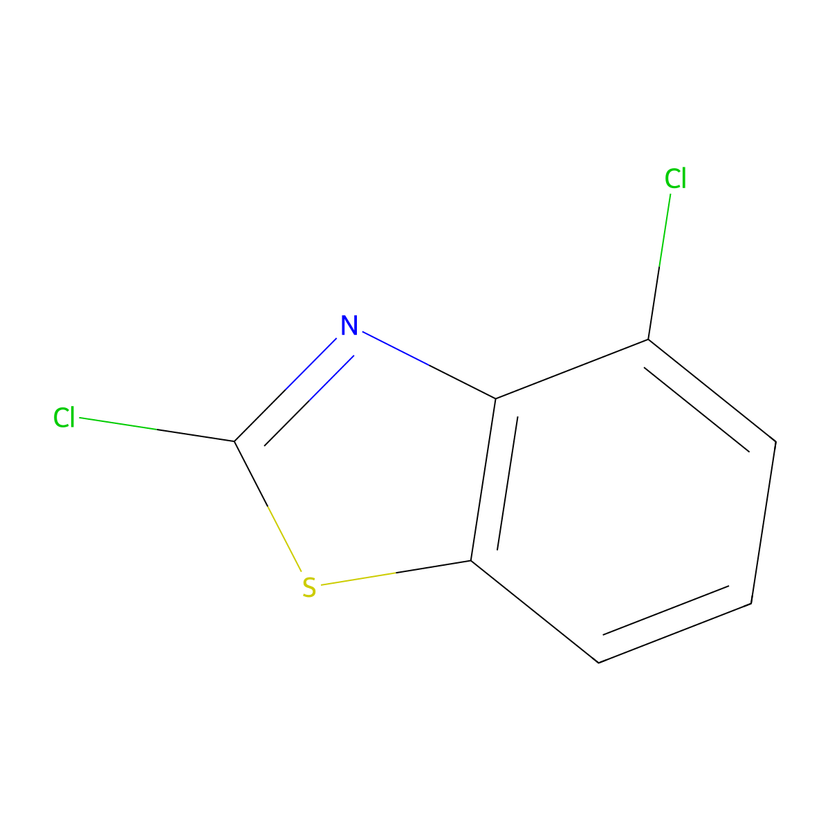 2,4-Dichlorobenzothiazole molecular structure, CAS 3622-30-8