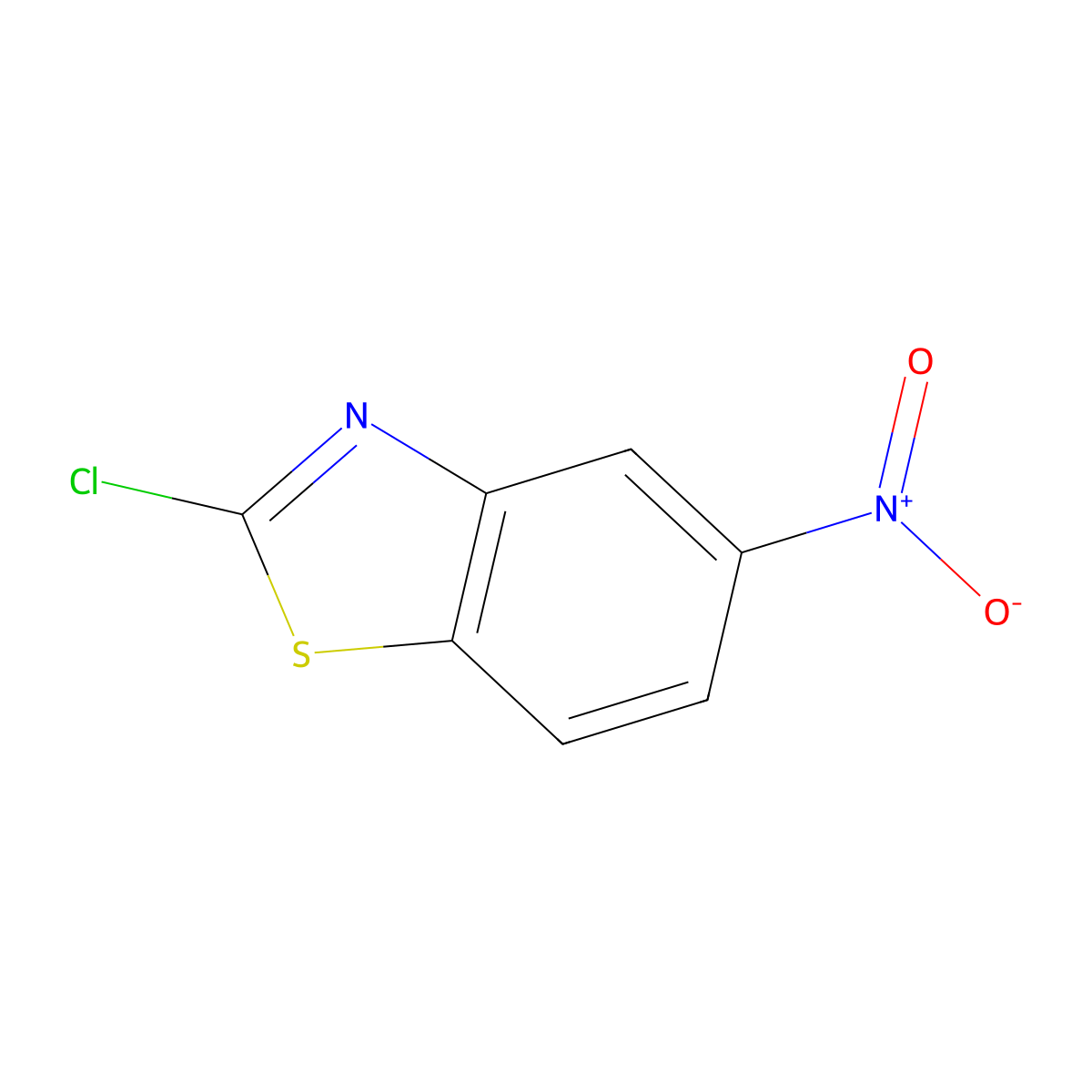 2-Chloro-5-nitrobenzothiazole molecular structure, CAS 3622-38-6