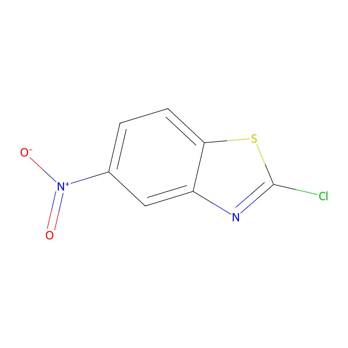 2-Chloro-5-nitrobenzothiazole molecular structure, CAS 3622-38-6