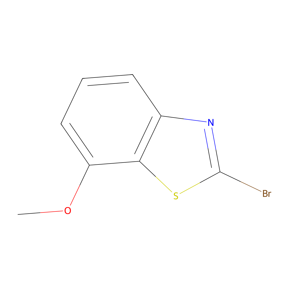 2-Bromo-7-methoxybenzo[d]thiazole molecular structure, CAS 3622-45-5