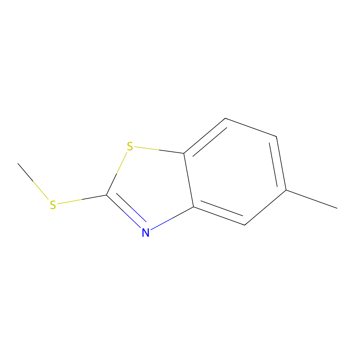 5-Methyl-2-(methylthio)benzo[d]thiazole molecular structure, CAS 3622-48-8