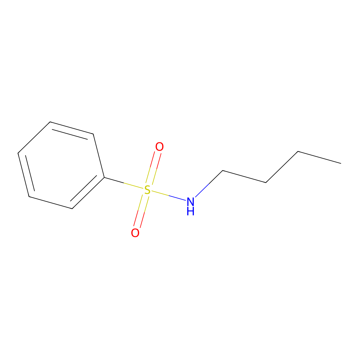 N-Butylbenzenesulfonamide molecular structure, CAS 3622-84-2