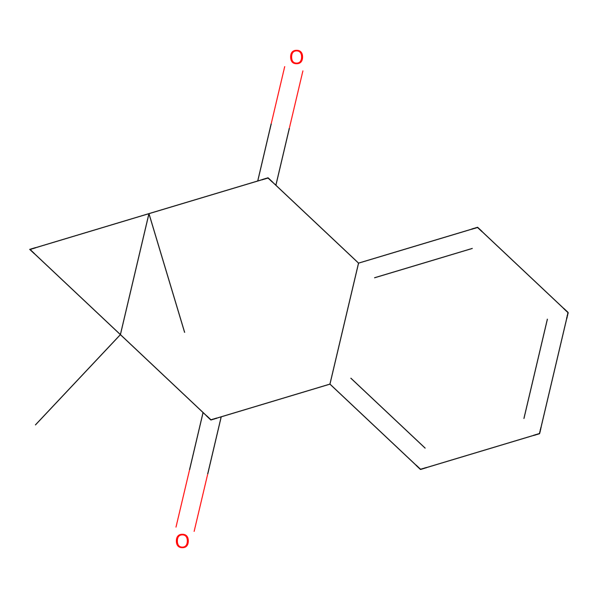1A,7A-Dimethyl-1A,7A-dihydro-1H-cyclopropa(B)naphthalene-2,7-dione molecular structure, CAS 36225-17-9