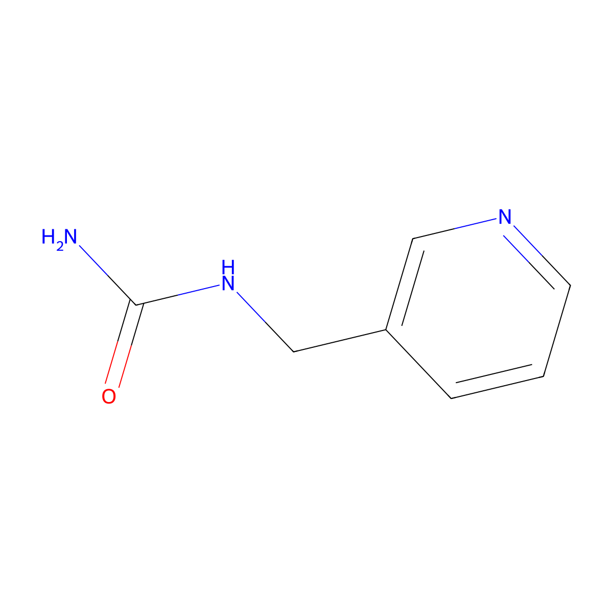 Urea, (3-pyridinylmethyl)- molecular structure, CAS 36226-32-1