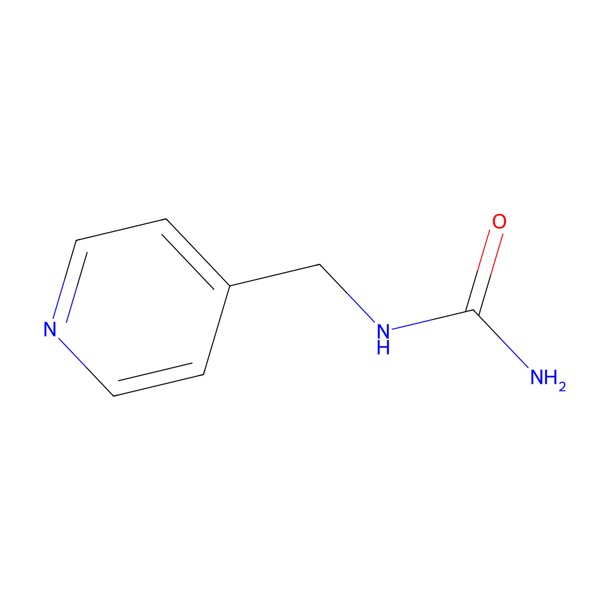 (Pyridin-4-ylmethyl)urea molecular structure, CAS 36226-33-2