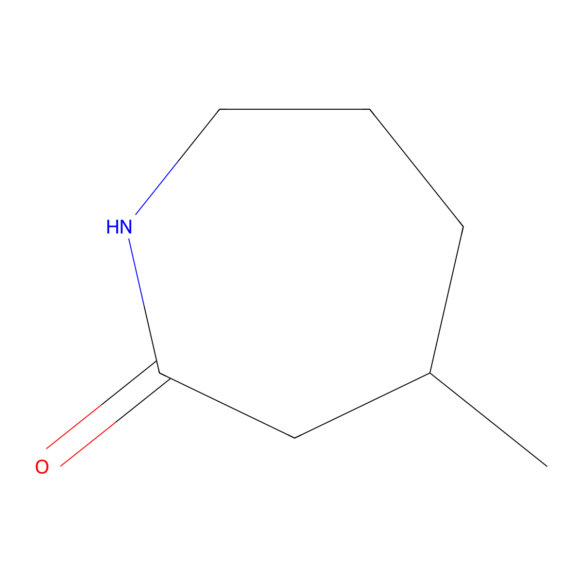 4-Methylcaprolactam molecular structure, CAS 3623-05-0