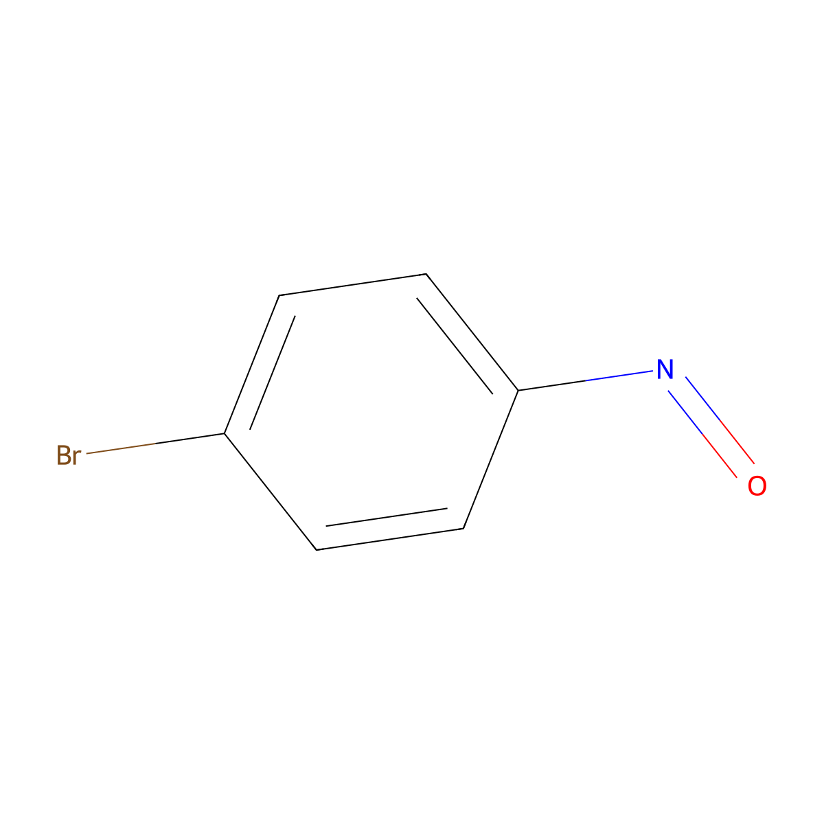 1-Bromo-4-nitrosobenzene molecular structure, CAS 3623-23-2