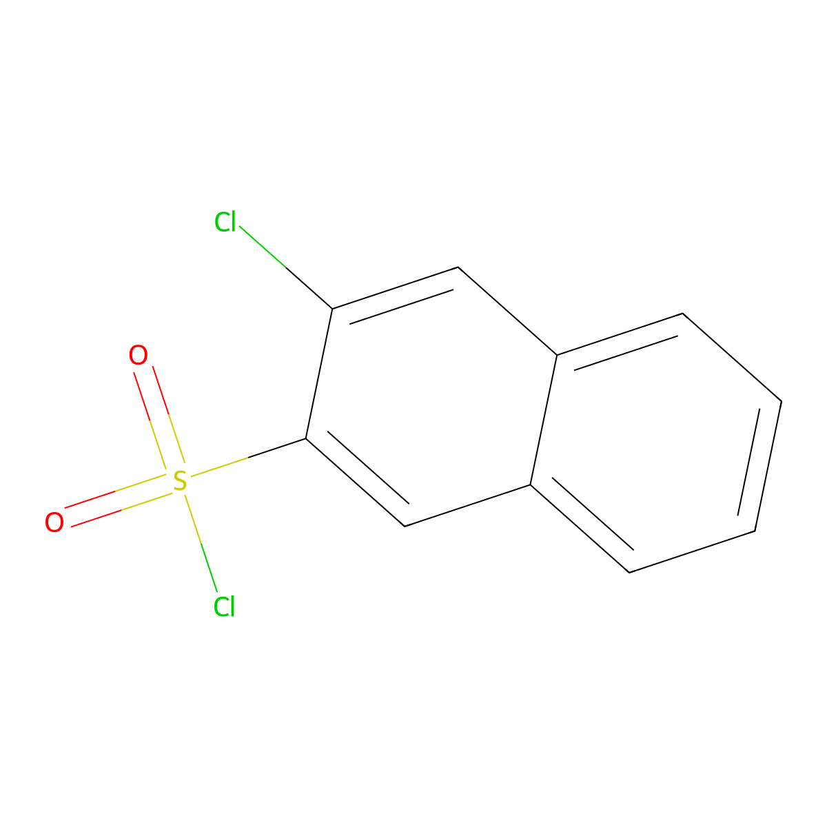 3-Chloronaphthalene-2-sulfonyl chloride molecular structure, CAS 3623-96-9