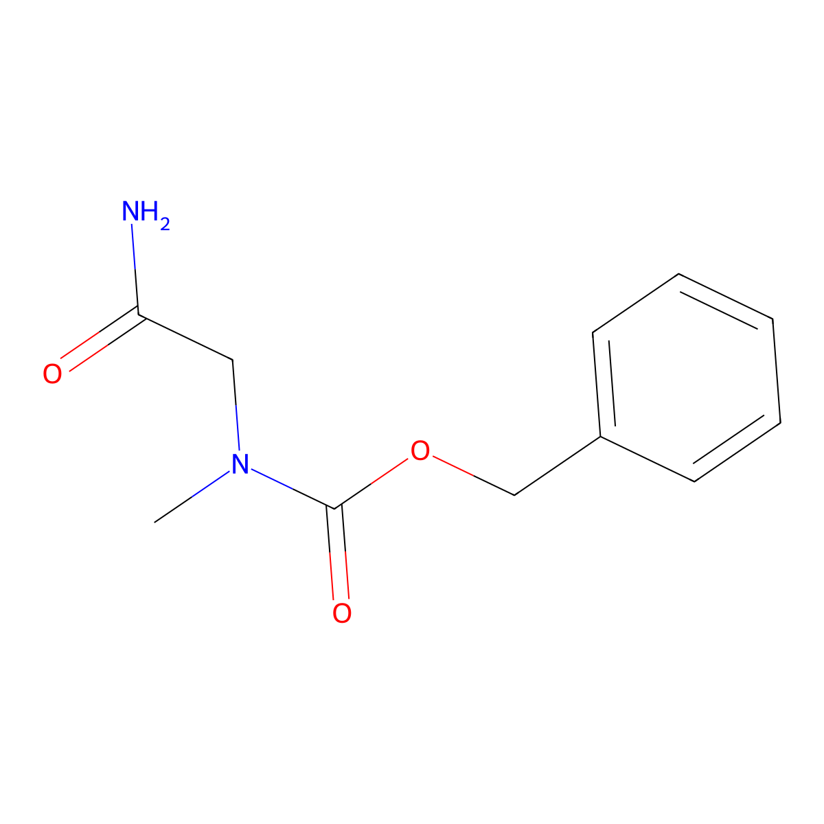 Z-Sar-NH2 molecular structure, CAS 36231-19-3