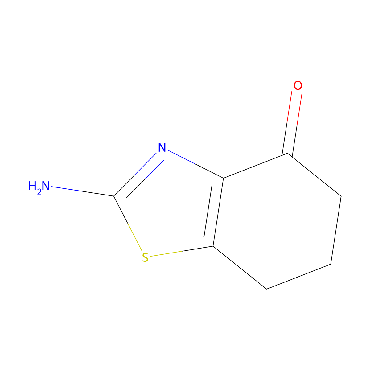 2-Amino-4,5,6,7-tetrahydro-1,3-benzothiazol-4-one molecular structure, CAS 36234-66-9