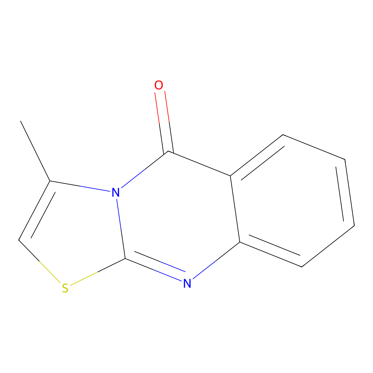 3-methyl-5H-[1,3]thiazolo[2,3-b]quinazolin-5-one molecular structure, CAS 36235-52-6