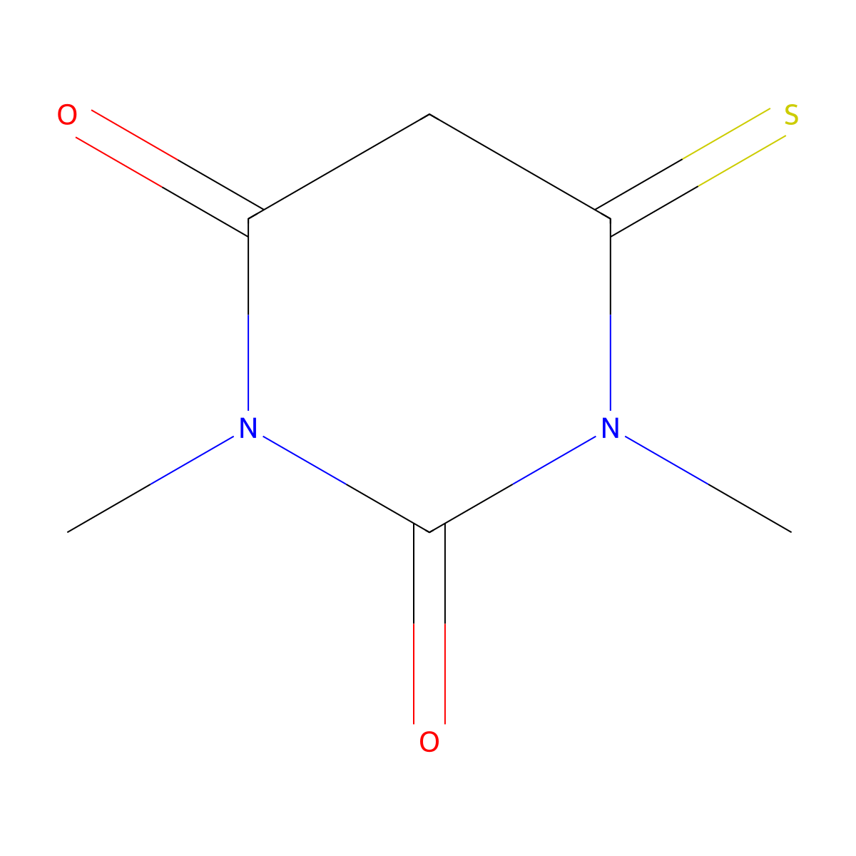 1,3-Dimethyl-6-thioxodihydropyrimidine-2,4(1H,3H)-dione molecular structure, CAS 36235-72-0