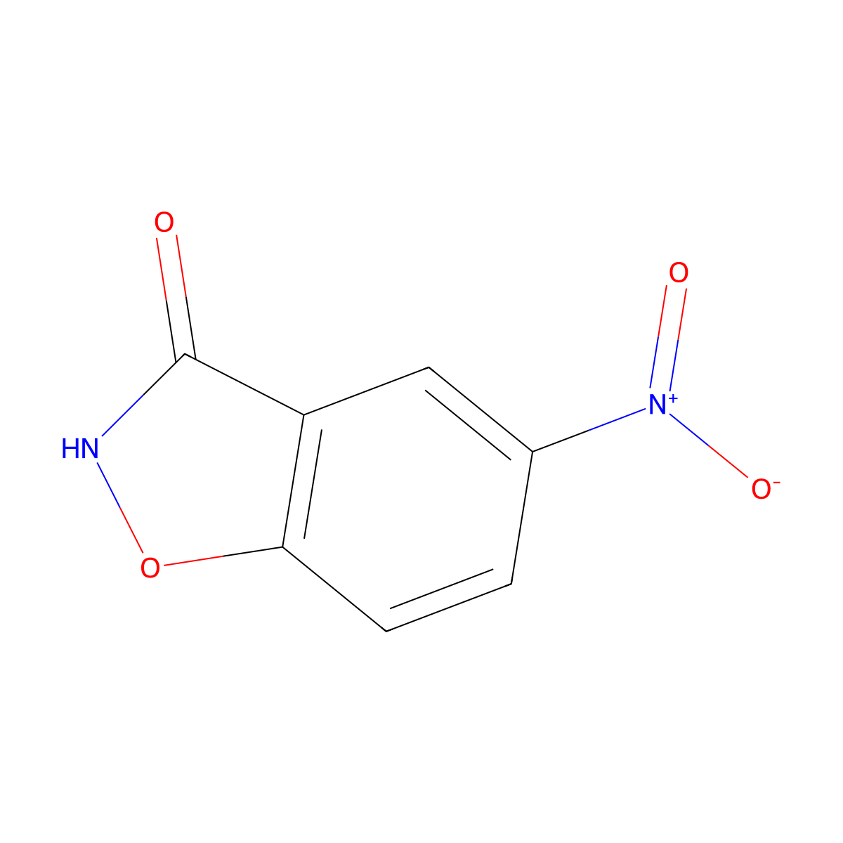 5-Nitrobenzo[d]isoxazol-3-ol molecular structure, CAS 36238-80-9