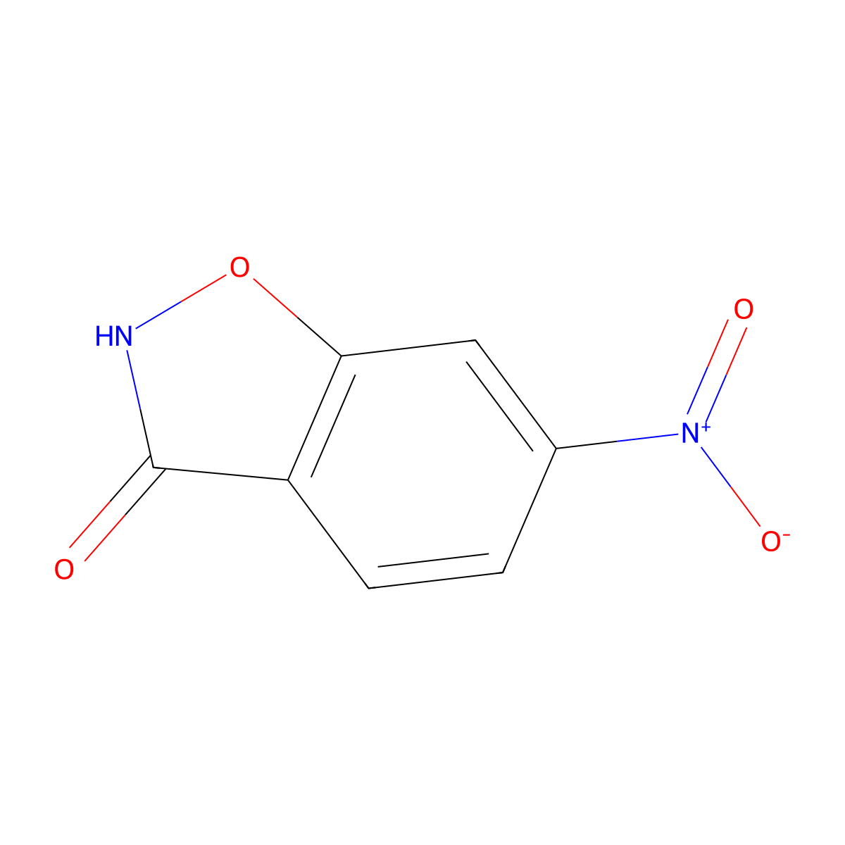 6-Nitro-1,2-benzoxazol-3-ol molecular structure, CAS 36238-81-0