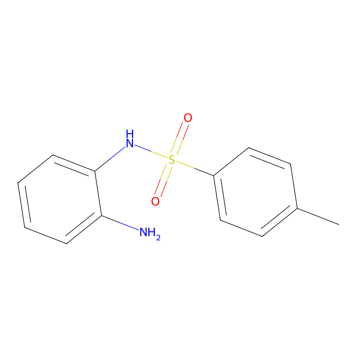 Benzenesulfonamide, N-(2-aminophenyl)-4-methyl- molecular structure, CAS 3624-90-6
