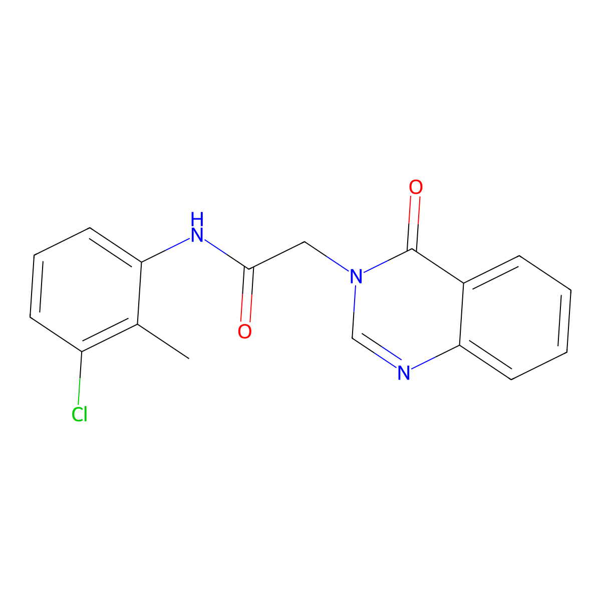 N-(3-chloro-2-methylphenyl)-2-(4-oxoquinazolin-3-yl)acetamide molecular structure, CAS 362491-91-6
