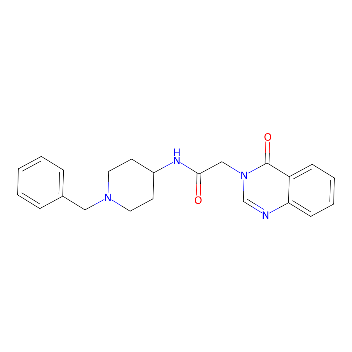 N-(1-benzyl-4-piperidinyl)-2-(4-oxo-3(4H)-quinazolinyl)acetamide molecular structure, CAS 362493-34-3