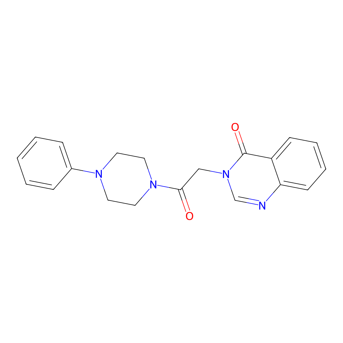 3-[2-Oxo-2-(4-phenylpiperazin-1-yl)ethyl]quinazolin-4-one molecular structure, CAS 362494-42-6