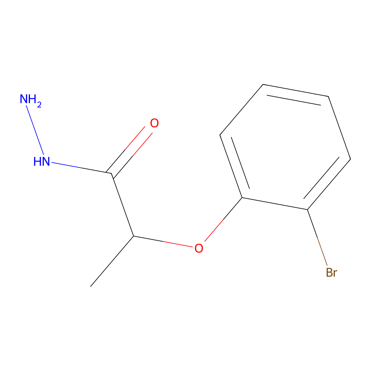 2-(2-Bromophenoxy)propanohydrazide molecular structure, CAS 362495-44-1