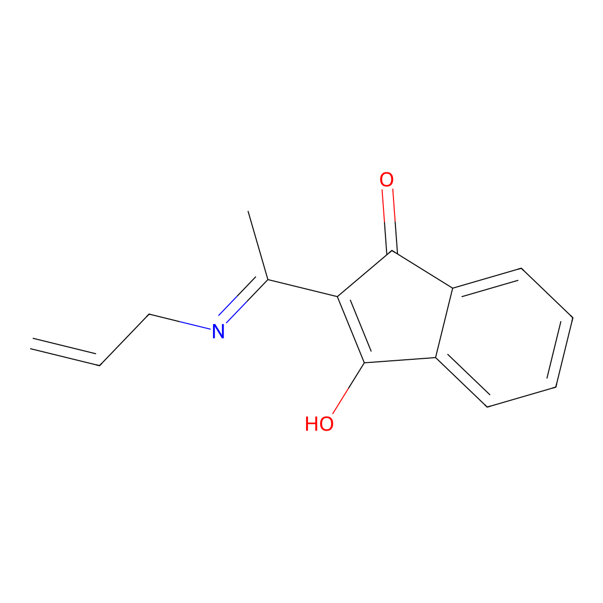 2-[1-(allylamino)ethylidene]-1H-indene-1,3(2H)-dione molecular structure, CAS 362498-91-7