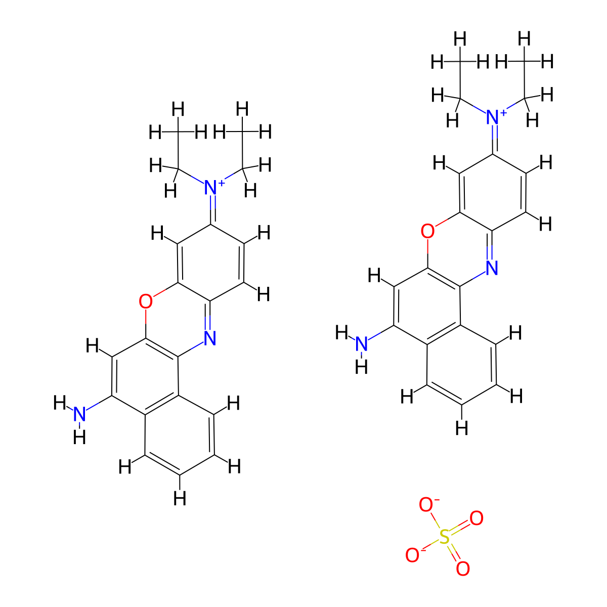 Nile Blue A molecular structure, CAS 3625-57-8