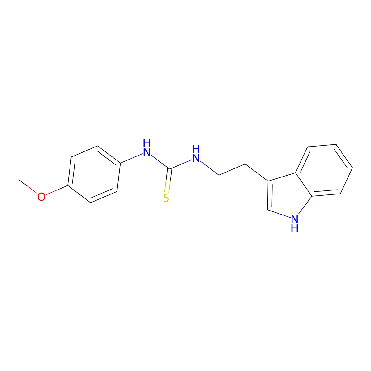 1-[2-(1H-indol-3-yl)ethyl]-3-(4-methoxyphenyl)thiourea molecular structure, CAS 362502-79-2