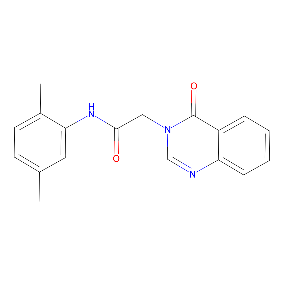 N-(2,5-dimethylphenyl)-2-(4-oxoquinazolin-3-yl)acetamide molecular structure, CAS 362510-26-7