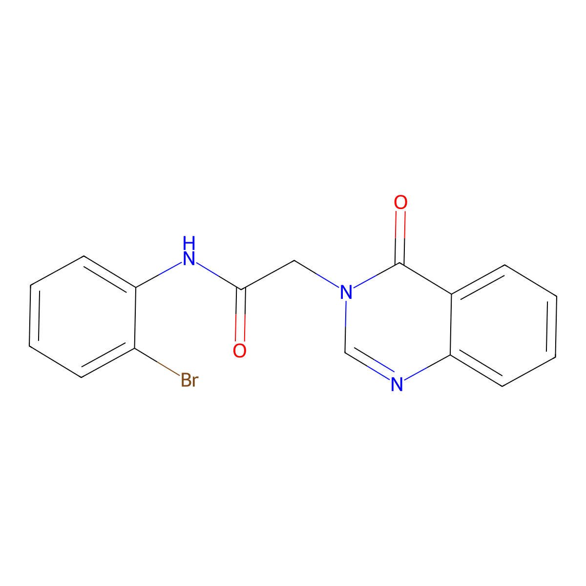 N-(2-bromophenyl)-2-(4-oxo-3(4H)-quinazolinyl)acetamide molecular structure, CAS 362510-30-3