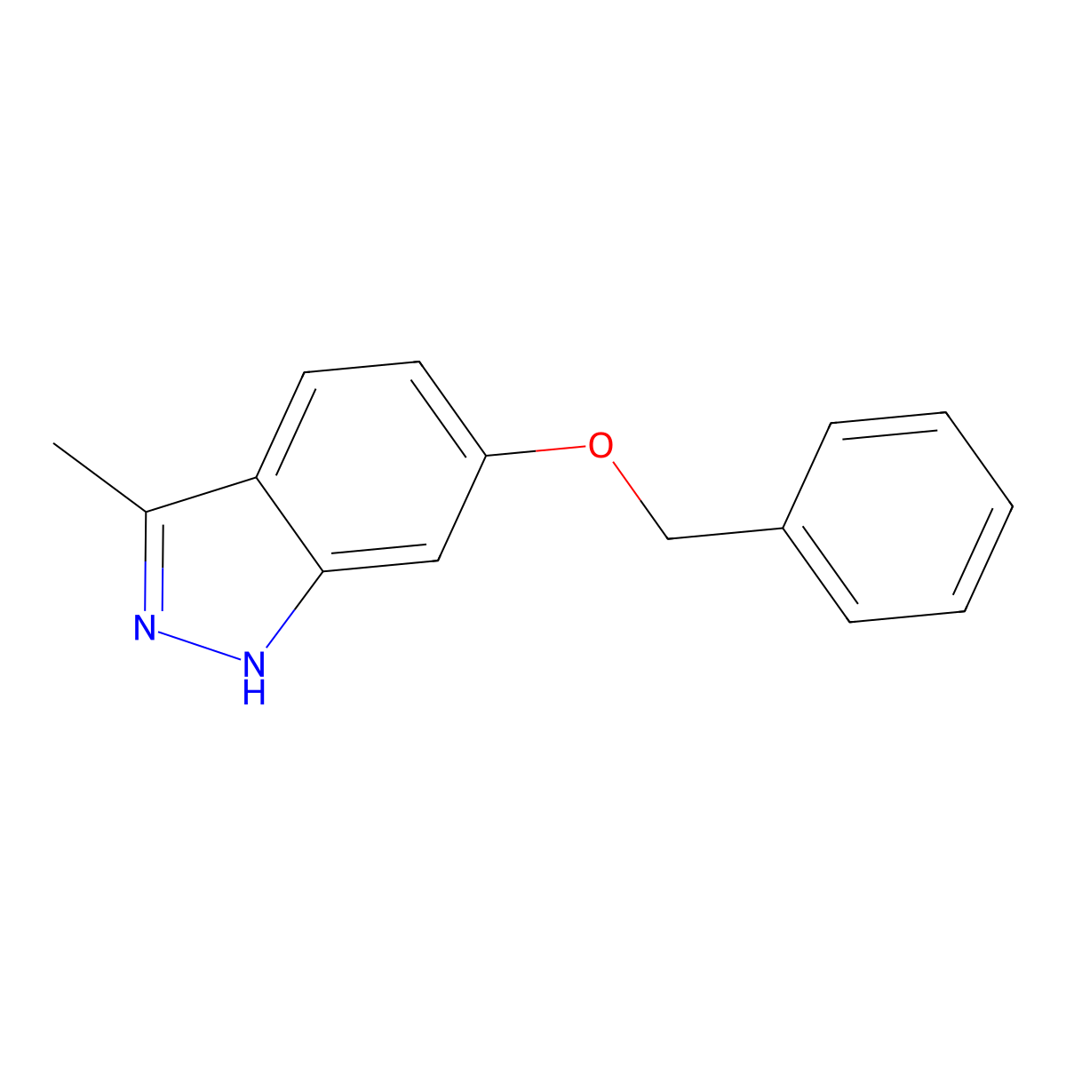 6-Benzyloxy-3-methyl-1H-indazole molecular structure, CAS 362512-26-3