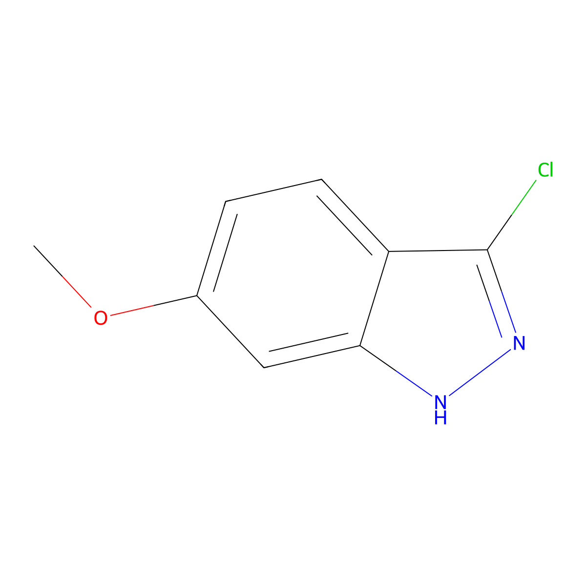 3-Chloro-6-methoxy-1H-indazole molecular structure, CAS 362512-38-7