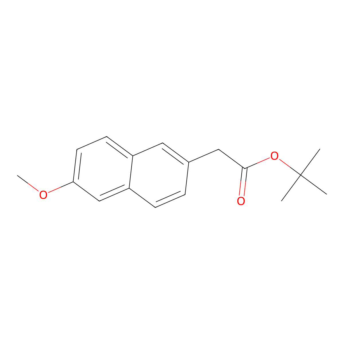 Tert-butyl 2-(6-methoxynaphthalen-2-yl)acetate molecular structure, CAS 362523-40-8