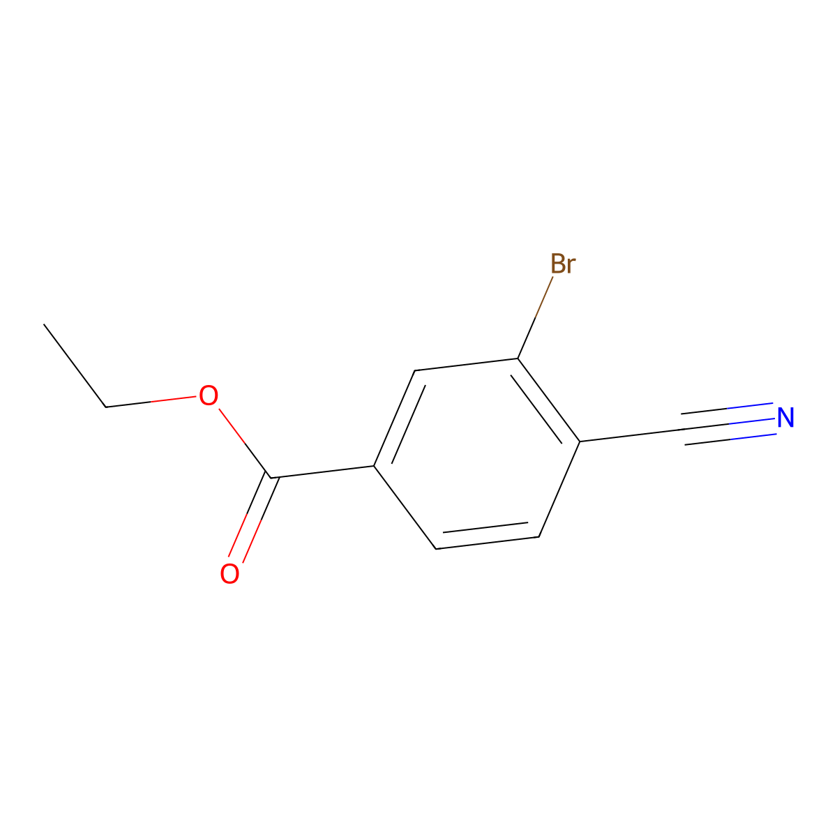 Ethyl 3-bromo-4-cyanobenzoate molecular structure, CAS 362527-61-5