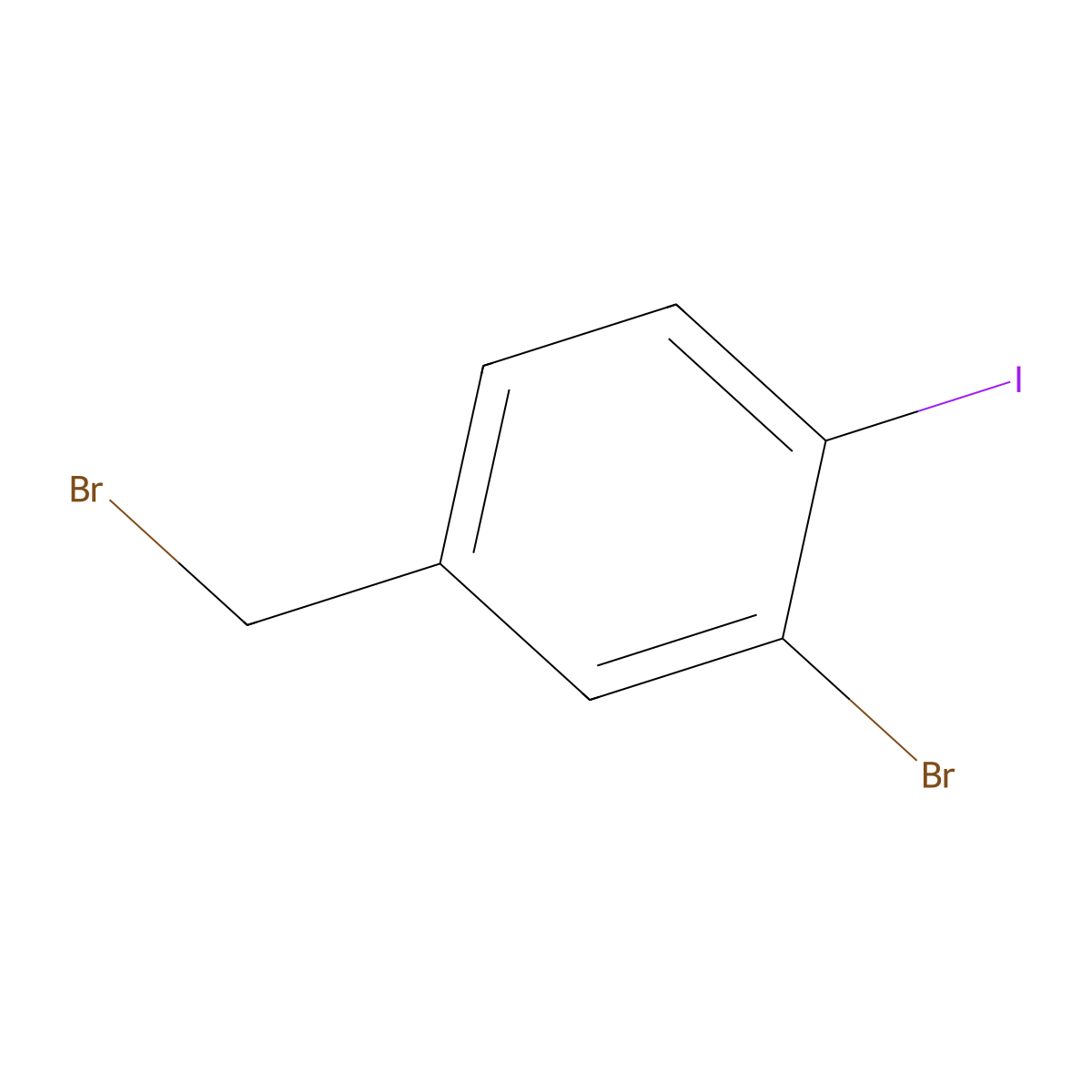 3-Bromo-4-iodobenzyl bromide molecular structure, CAS 362529-52-0