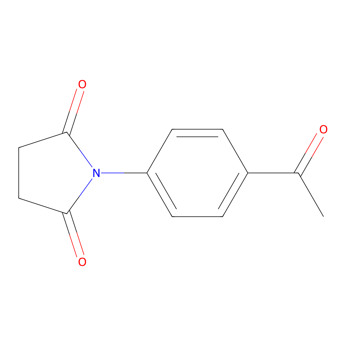 1-(4-Acetylphenyl)pyrrolidine-2,5-dione molecular structure, CAS 36254-39-4