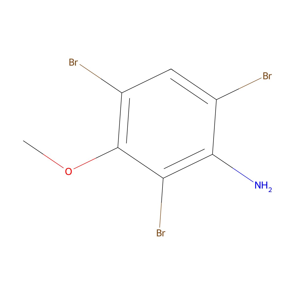 2,4,6-Tribromo-3-methoxyaniline molecular structure, CAS 36255-23-9