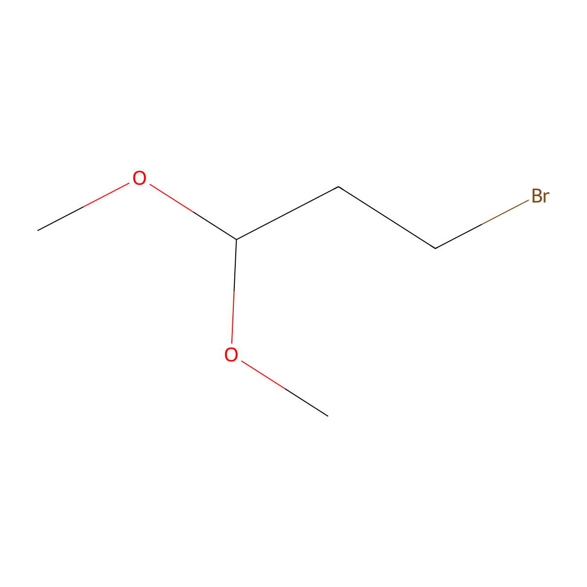 3-Bromopropionaldehyde dimethylacetal molecular structure, CAS 36255-44-4